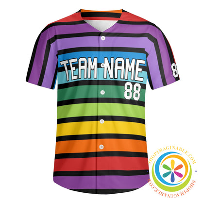 Rainbow Unisex Baseball Jersey