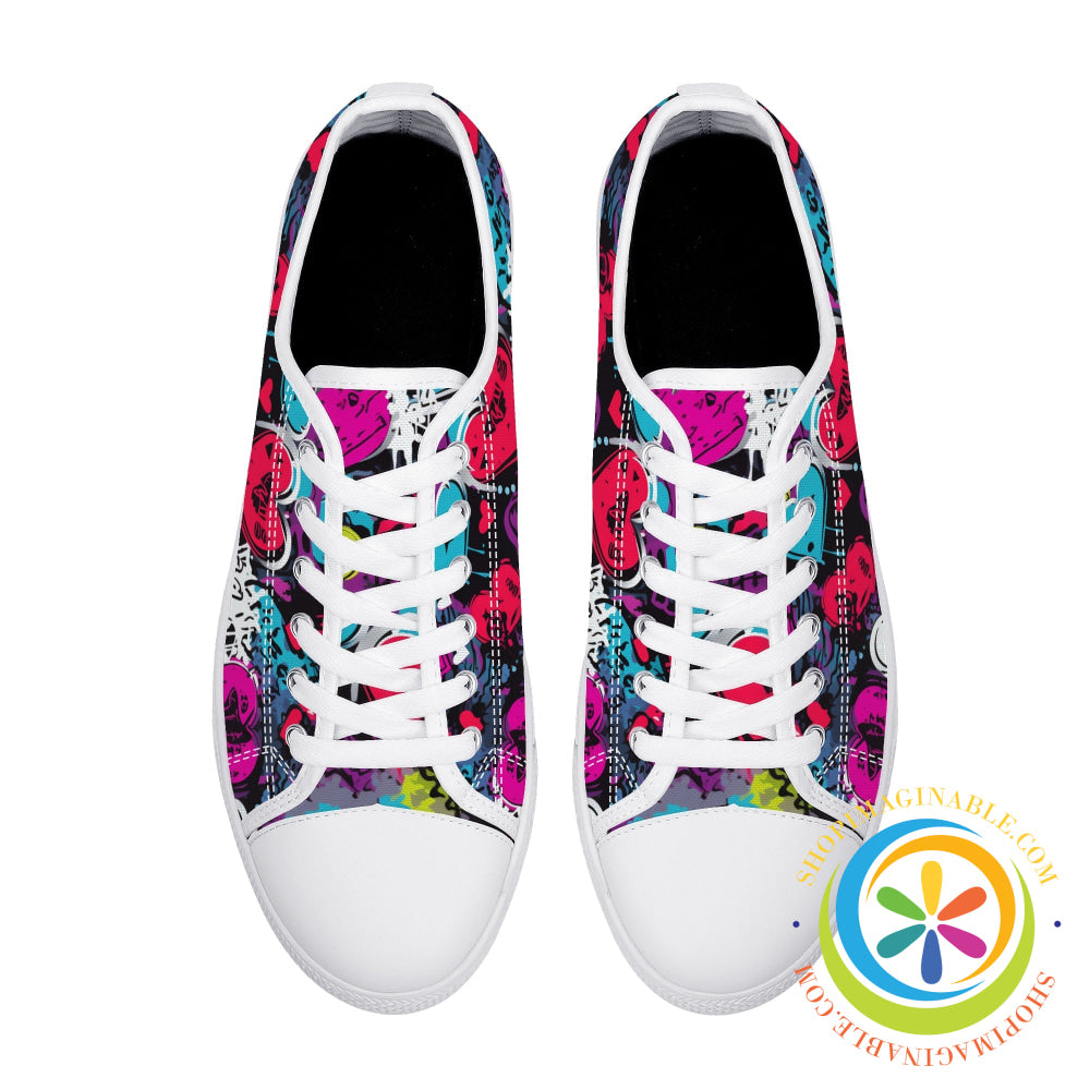 Rebel Heart Ladies Low Top Canvas Shoes