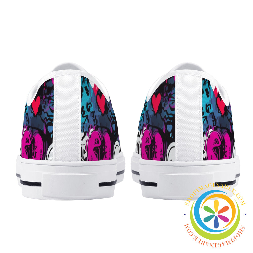 Rebel Heart Ladies Low Top Canvas Shoes