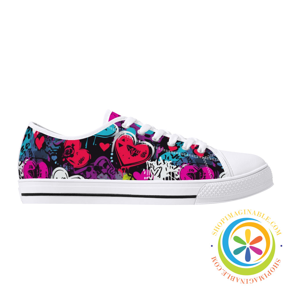 Rebel Heart Ladies Low Top Canvas Shoes