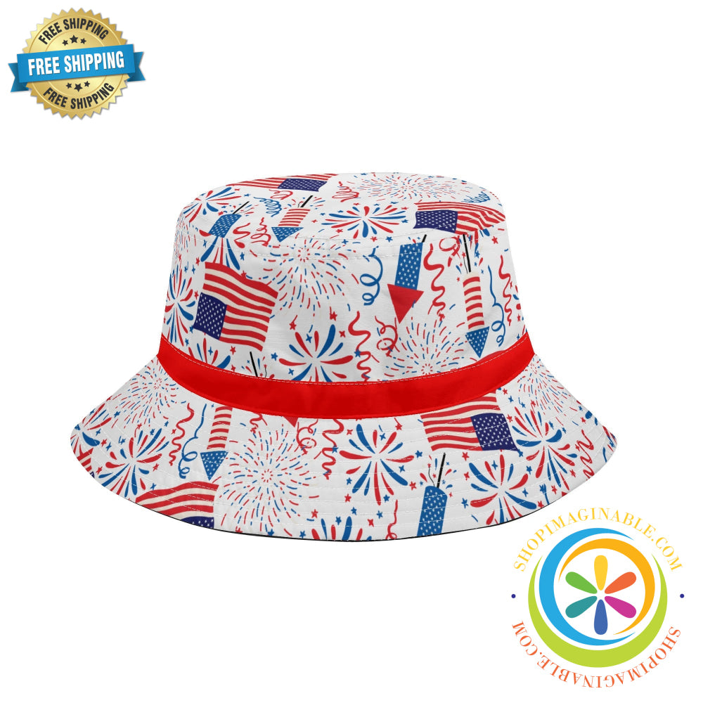 Red White & Usa! Bucket Hat S