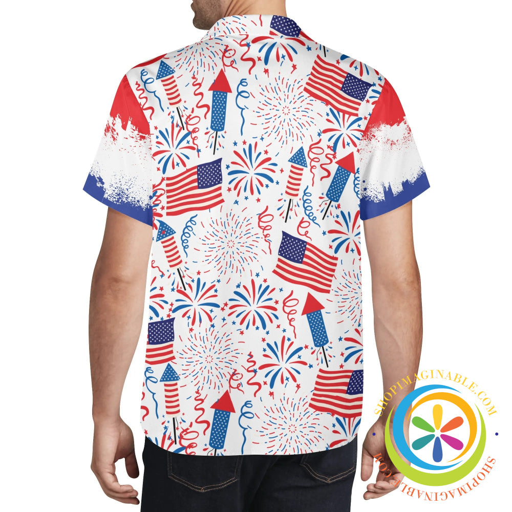 Red White & Usa! Hawaiian Casual Shirt