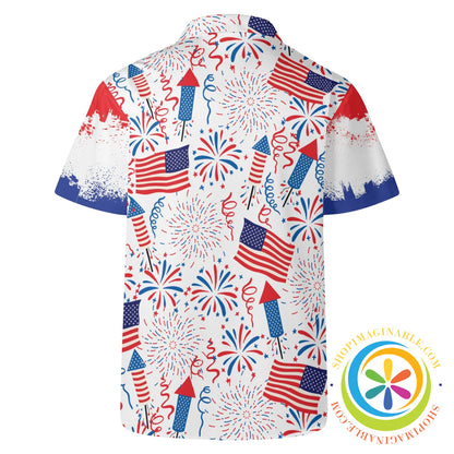 Red White & Usa! Hawaiian Casual Shirt