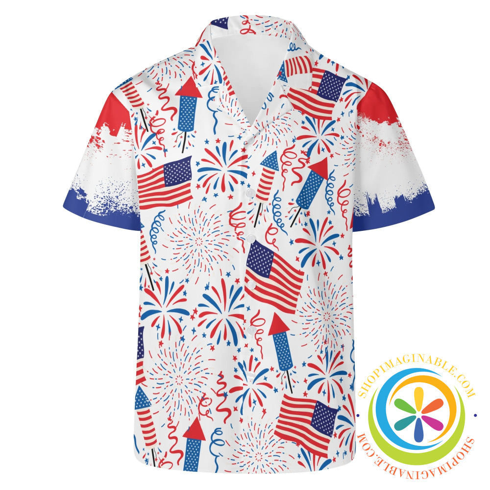 Red White & Usa! Hawaiian Casual Shirt