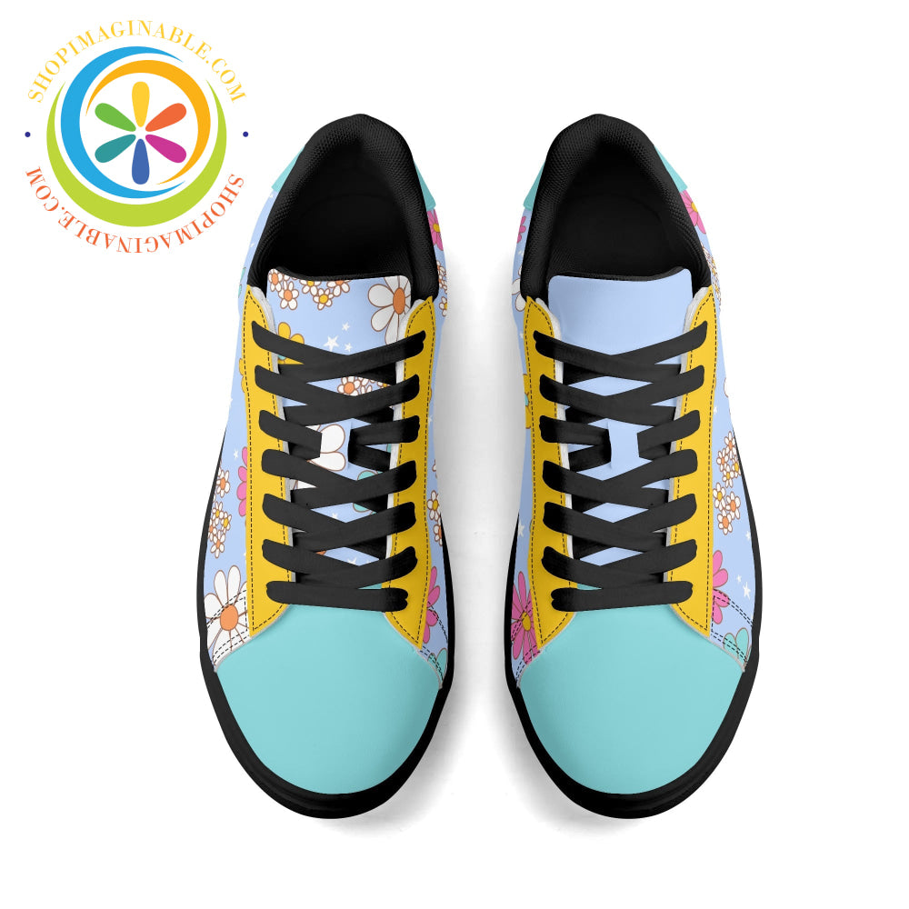 Retro 80S Daisy Skateboard Shoes