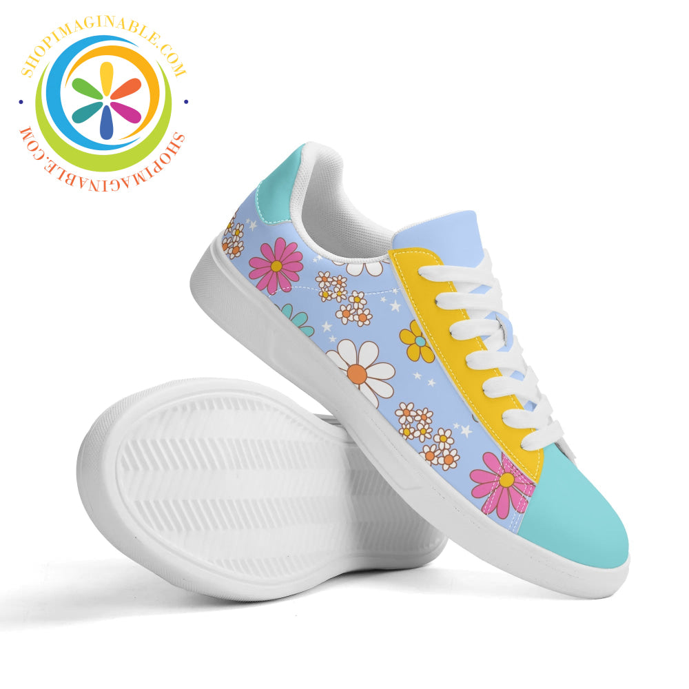 Retro 80S Daisy Skateboard Shoes