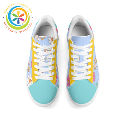 Retro 80S Daisy Skateboard Shoes