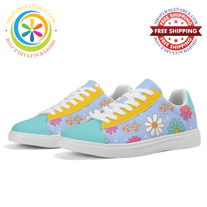 Retro 80S Daisy Skateboard Shoes White / Us5.5 (Eu36)