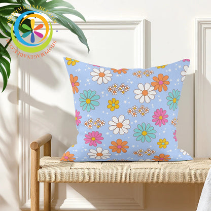 Retro Summer Daisy Pillow Cover-ShopImaginable.com