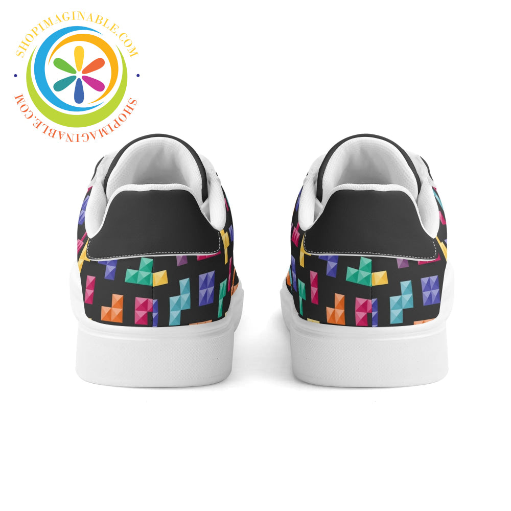 Retro Tetris Gaming Skateboard Shoes