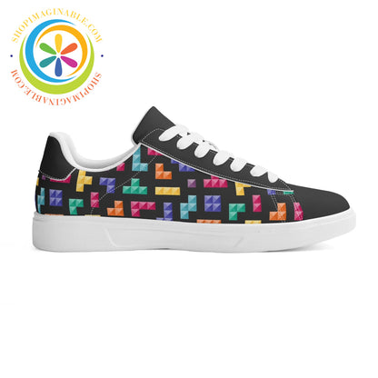 Retro Tetris Gaming Skateboard Shoes