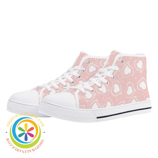 Road To My Heart Ladies High Top Canvas Shoes Us12 (Eu44)