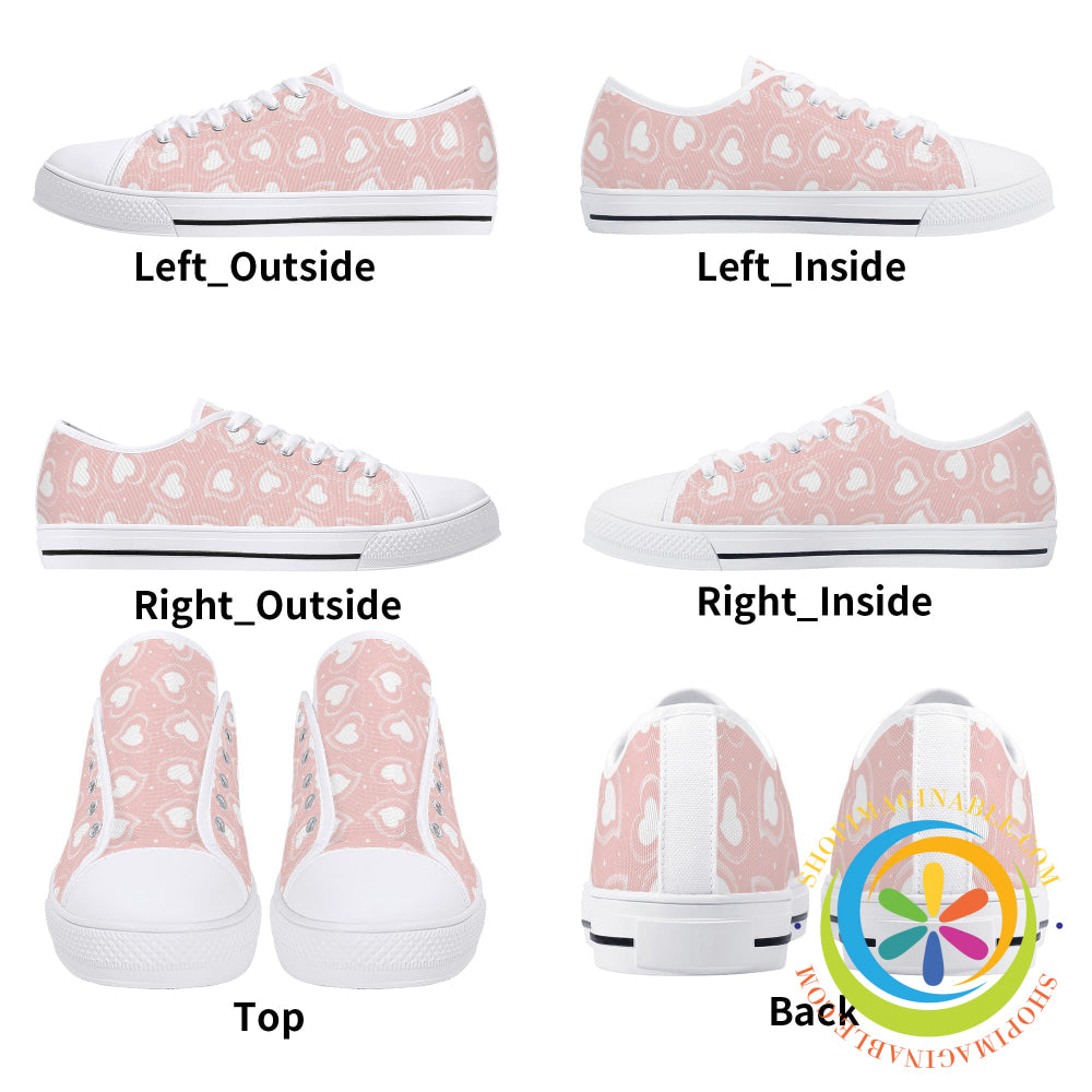 Road To My Heart Ladies Low Top Canvas Shoes