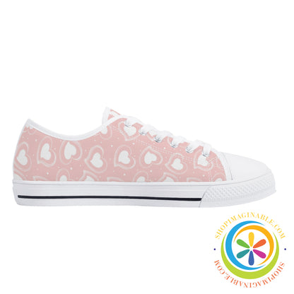 Road To My Heart Ladies Low Top Canvas Shoes