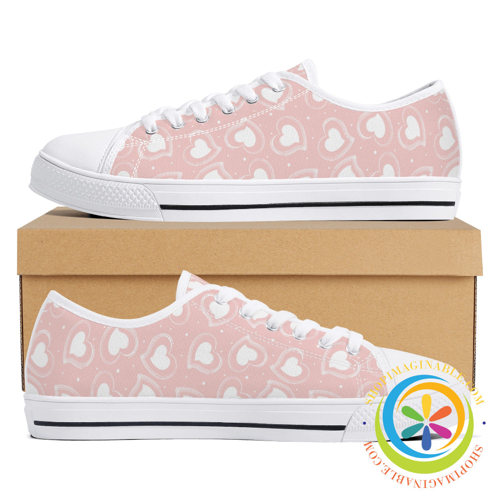 Road To My Heart Ladies Low Top Canvas Shoes