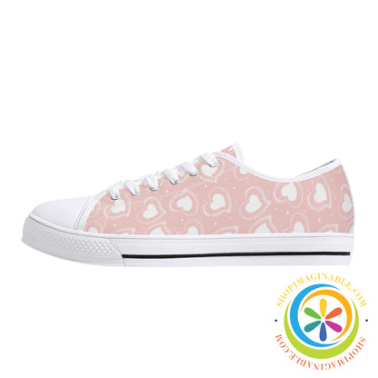Road To My Heart Ladies Low Top Canvas Shoes
