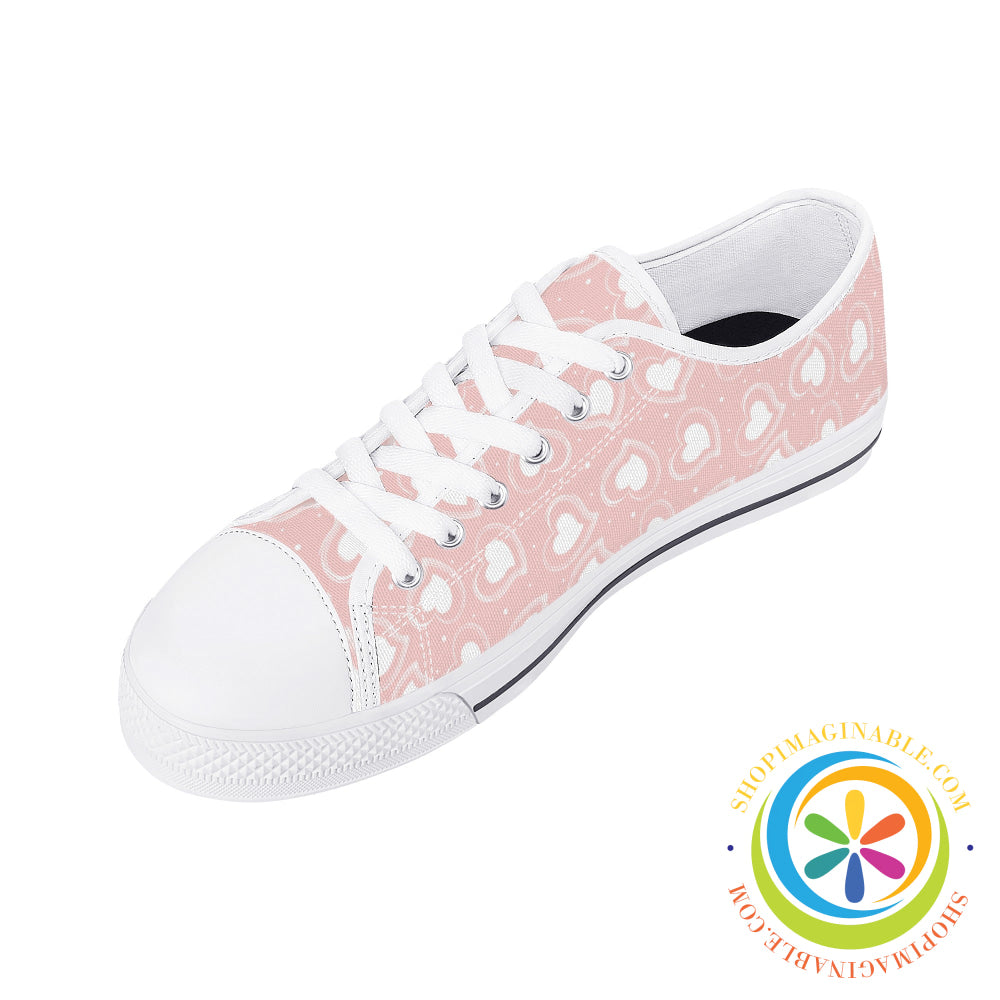 Road To My Heart Ladies Low Top Canvas Shoes