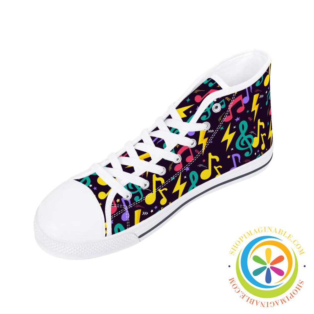 Rockstar Ladies High Top Canvas Shoes