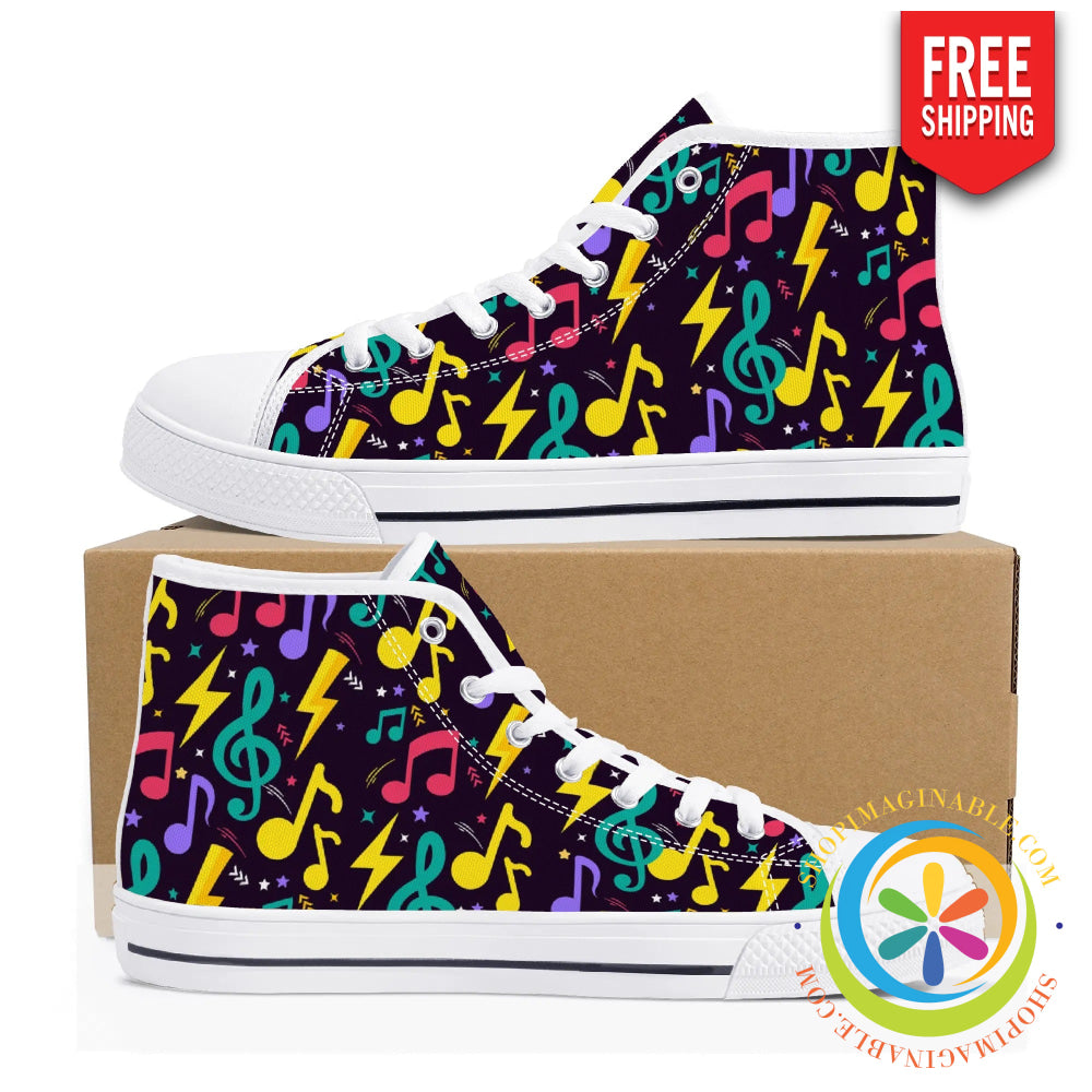 Rockstar Ladies High Top Canvas Shoes Us12 (Eu44)