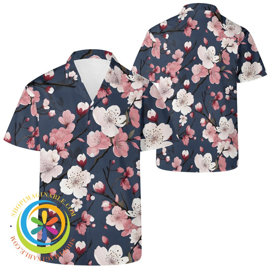 Sakura Hawaiian Casual Shirt 2Xs