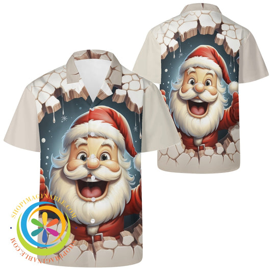 Santa All Day Christmas Hawaiian Casual Shirt-ShopImaginable.com