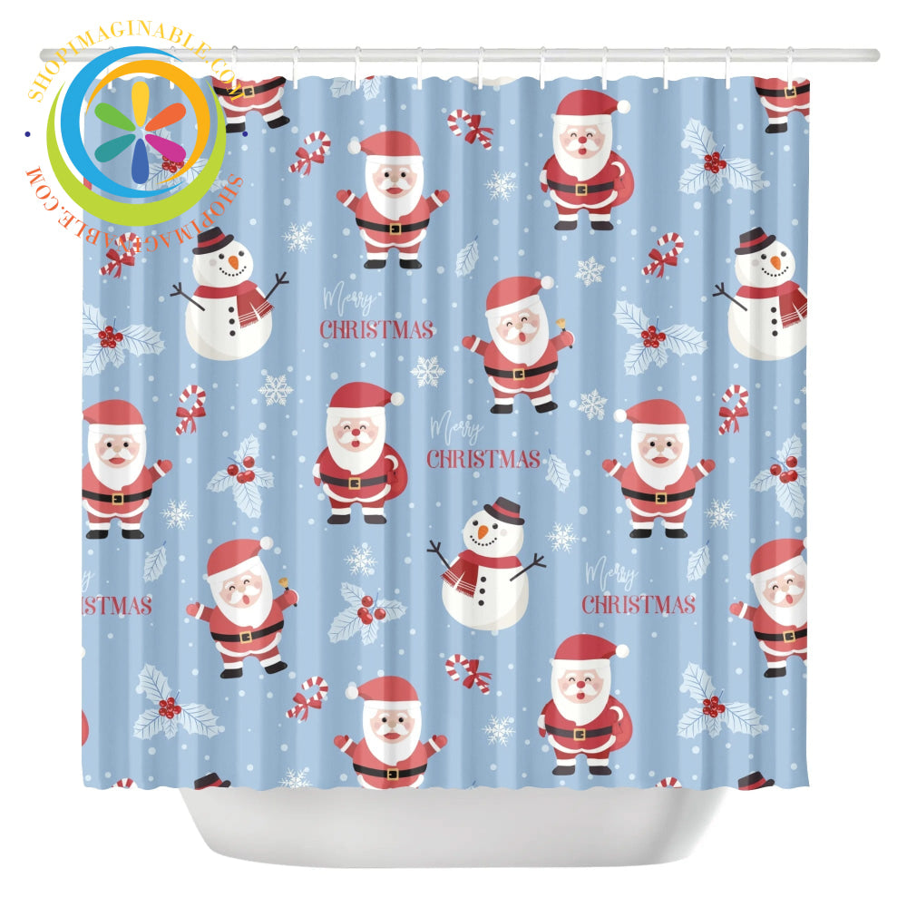 Santa Holiday Shower Curtain