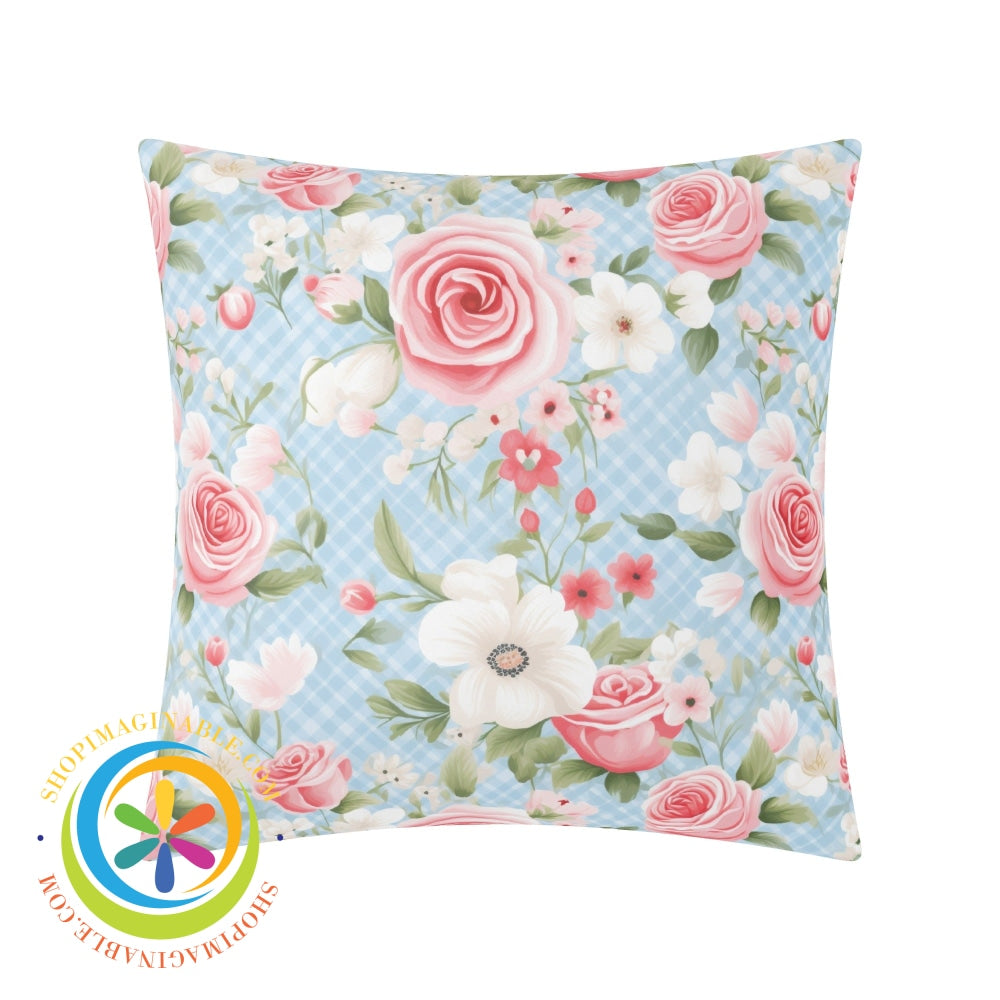 Shabby Chic Floral Pillow Cover
