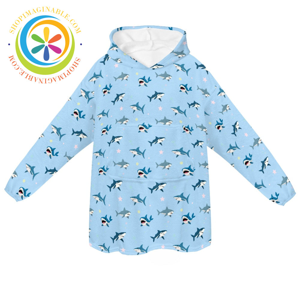 Shark Week - Blanket Hoodie white / ONESIZE