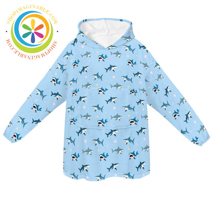 Shark Week - Blanket Hoodie white / ONESIZE