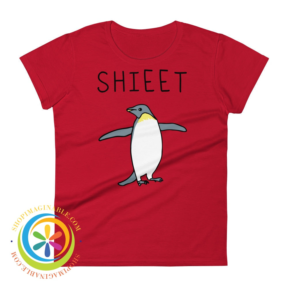 Shieet A Penguin Ladies T-Shirt Classic True Red / S T-Shirt