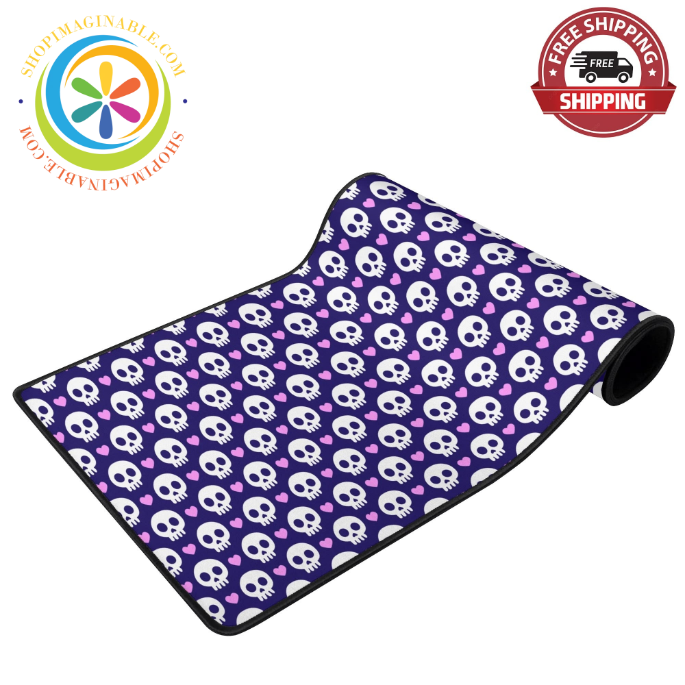 Skulls & Hearts Large Gaming Mouse Pad