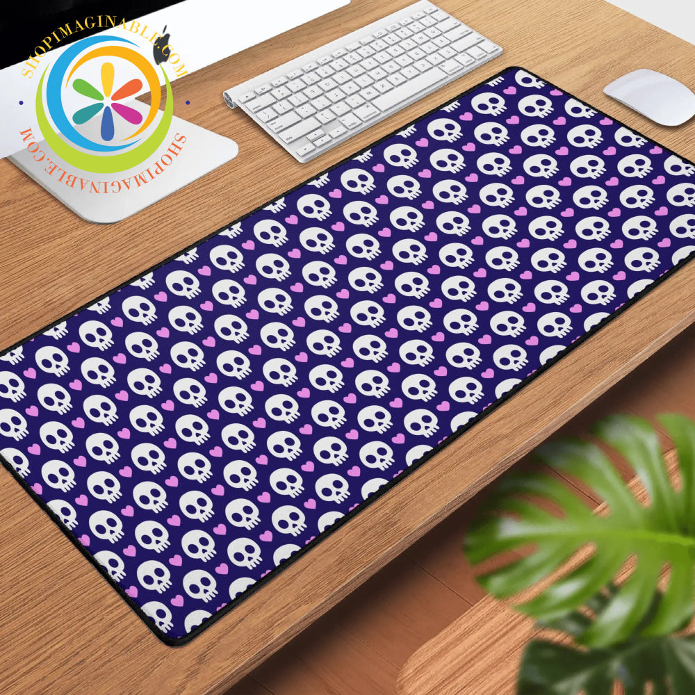 Skulls & Hearts Large Gaming Mouse Pad