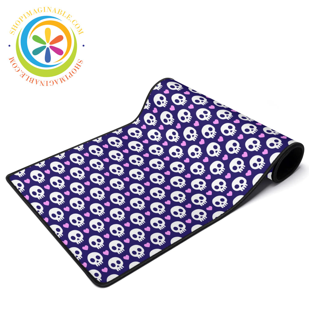 Skulls & Hearts Large Gaming Mouse Pad