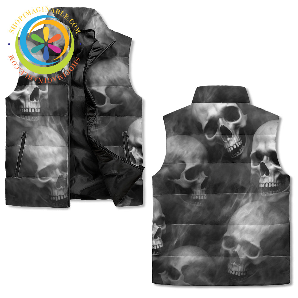 Smoky Skulls Puffer Vest