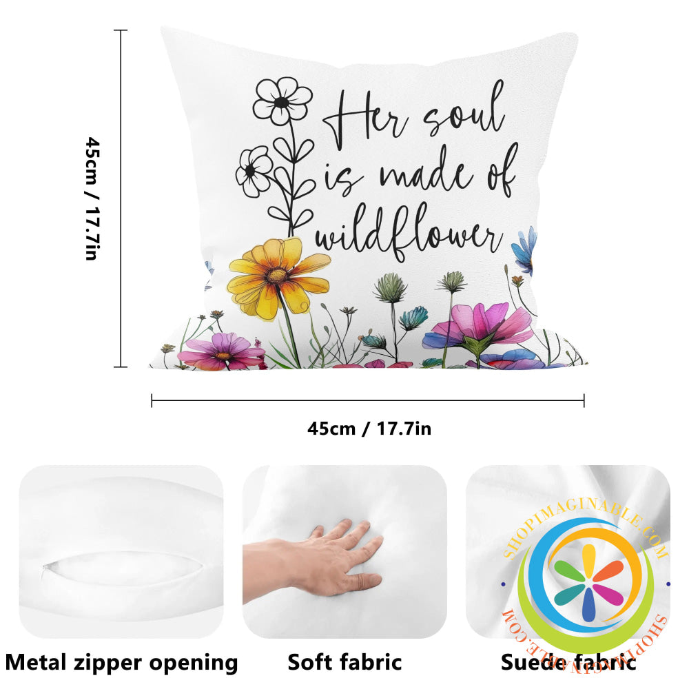 Soul Of Wildflowers Pillow Cover