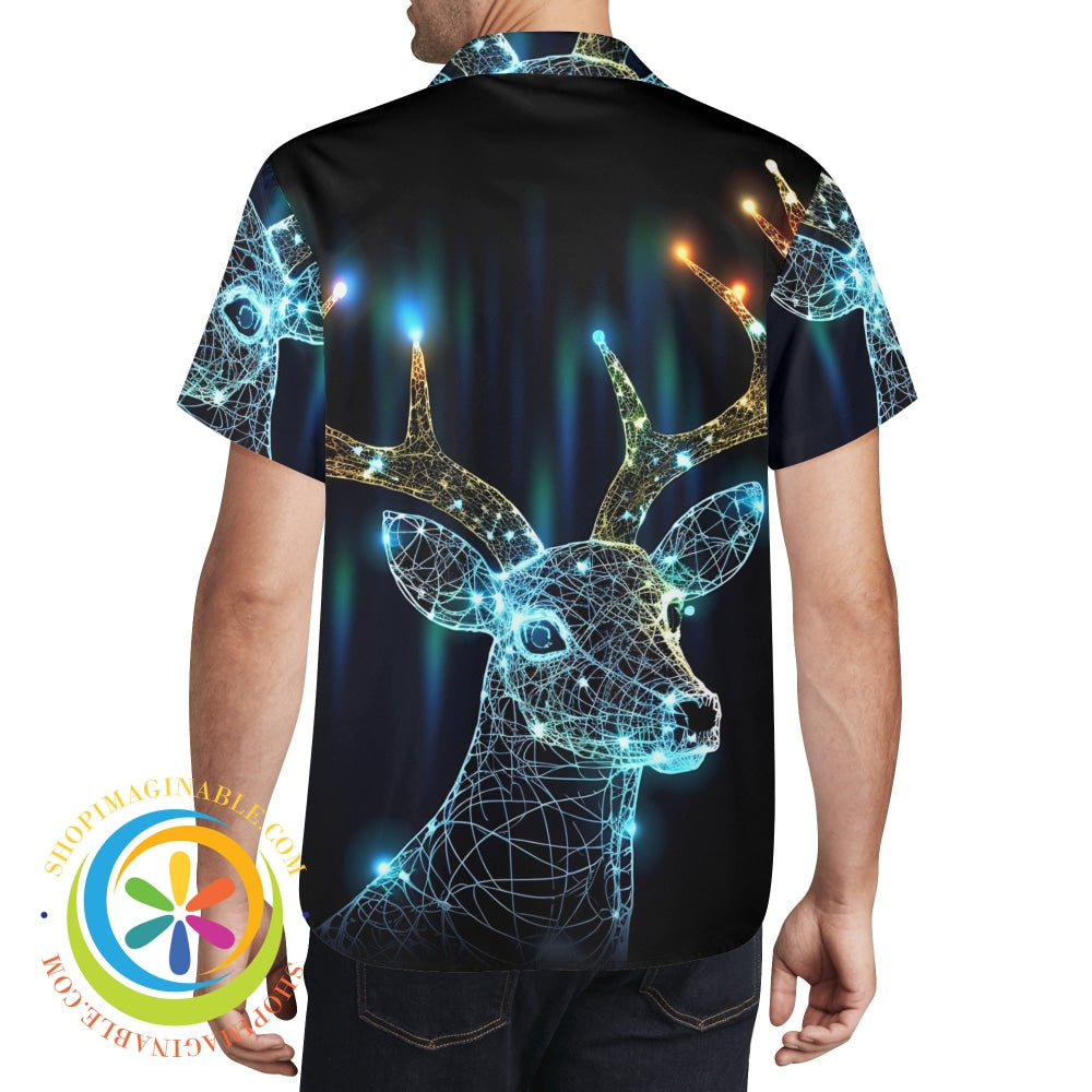 Sparkling Deer Holiday Hawaiian Casual Shirt