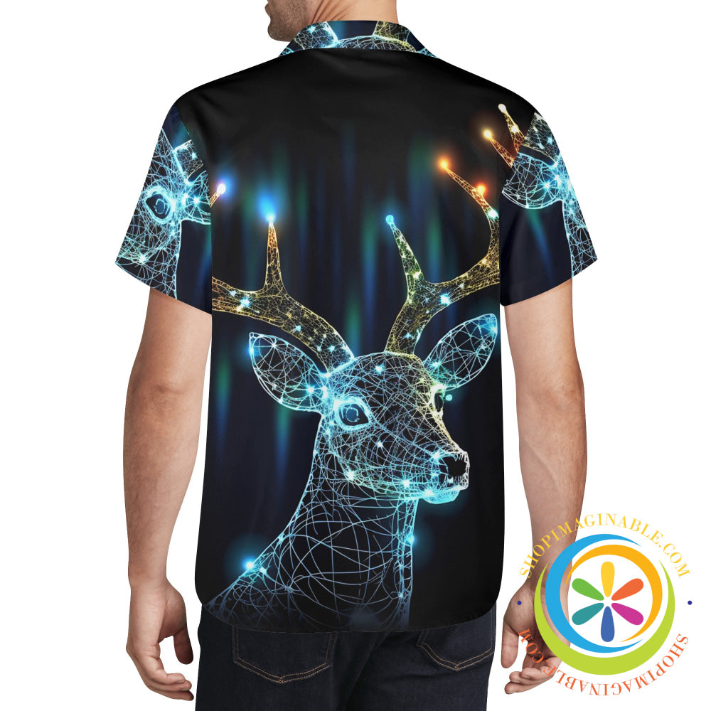 Sparkling Deer Holiday Hawaiian Casual Shirt