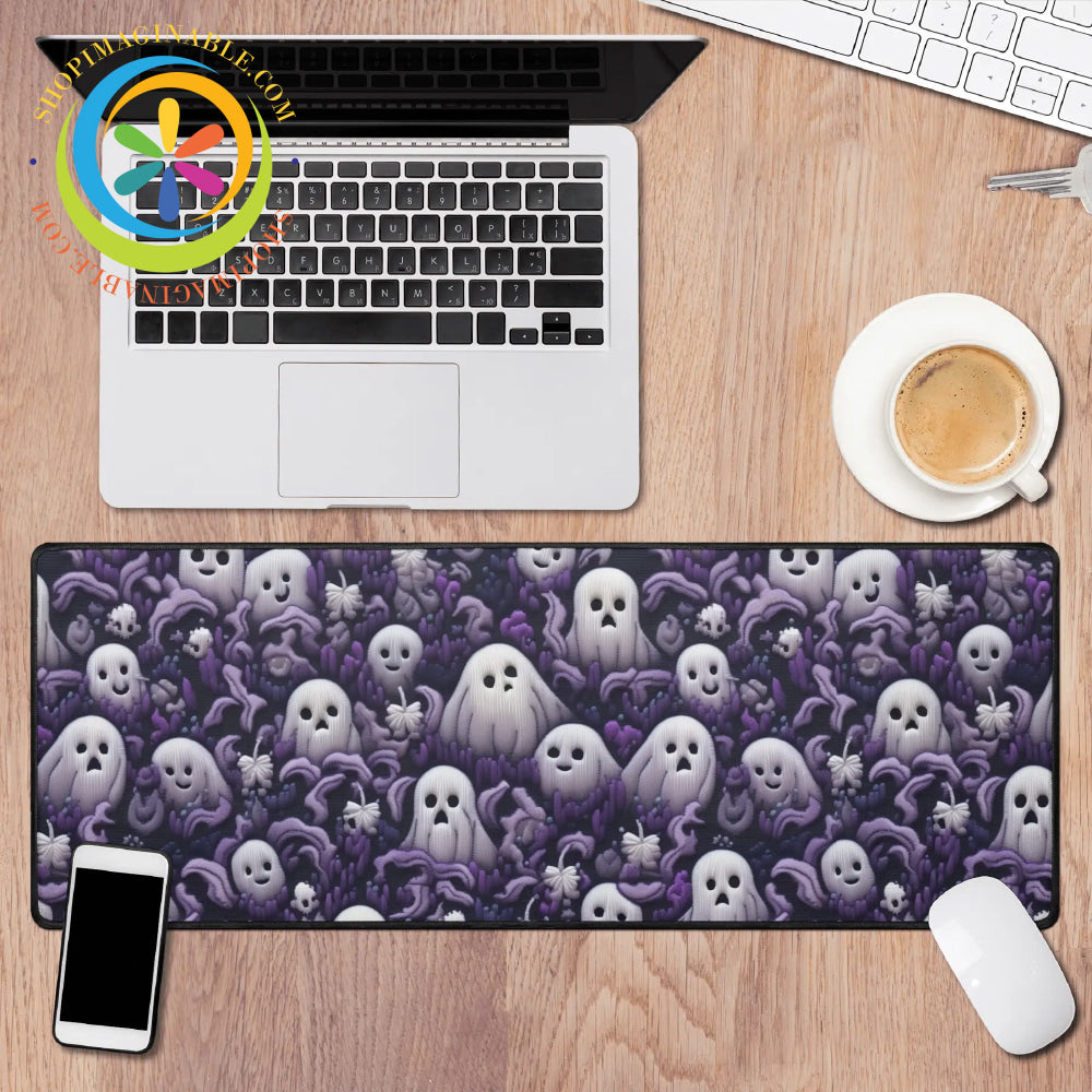 Spooky Ghosts Large Gaming Mouse Pad