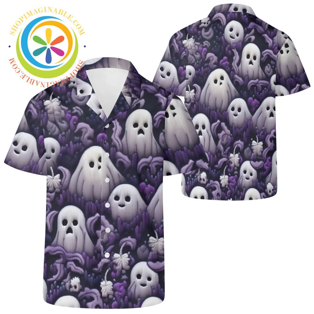 Spooky Halloween Hawaiian Casual Shirt 2Xs