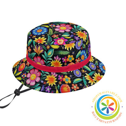 Spring Garden Flowers Bucket Hat