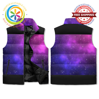 Starry Night Unisex Puffer Vest M