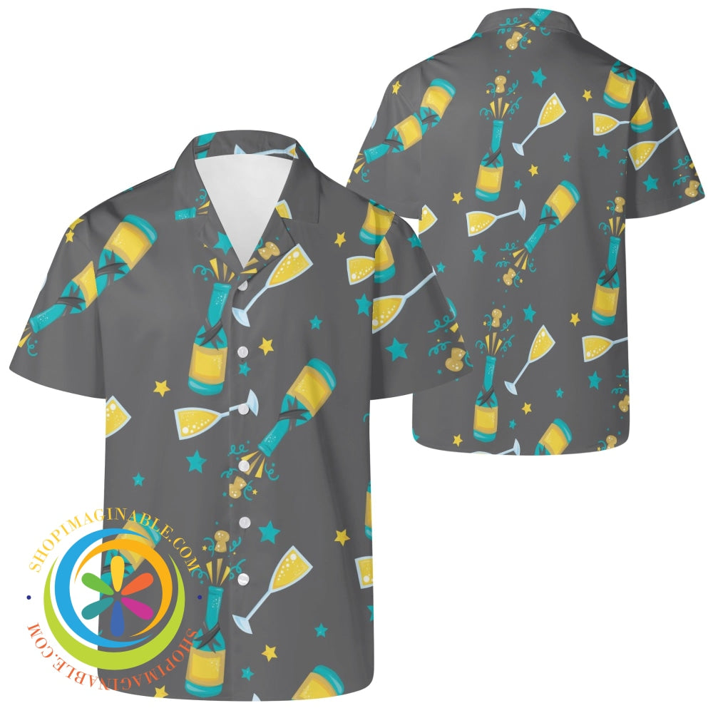 Stylish New Years Party Hawaiian Casual Shirt 2Xs Hawaiian