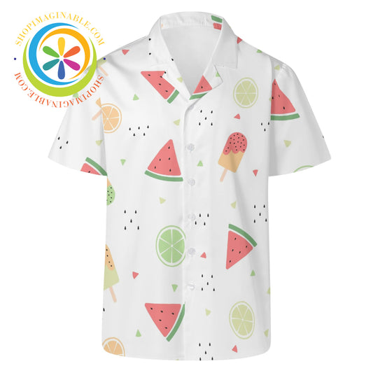 Summer Splash Hawaiian Casual Shirt 2Xs
