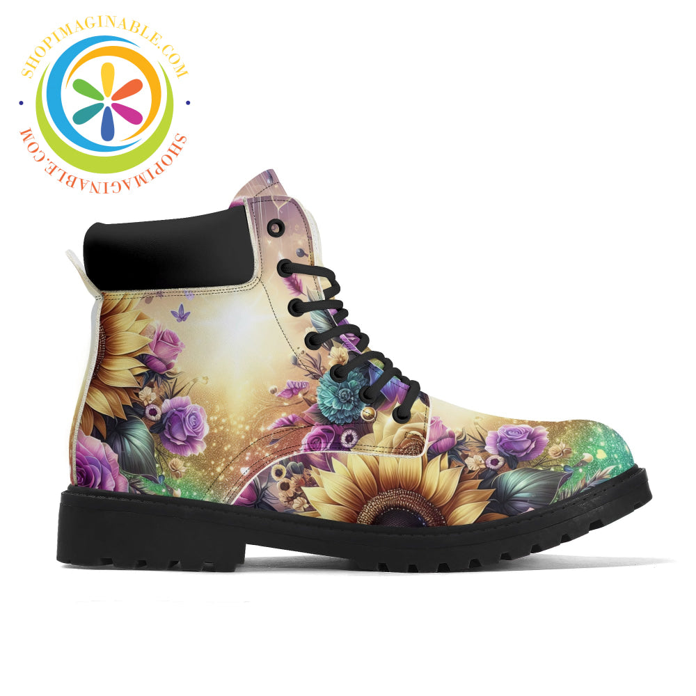 Sunflower Floral Ladies Boots