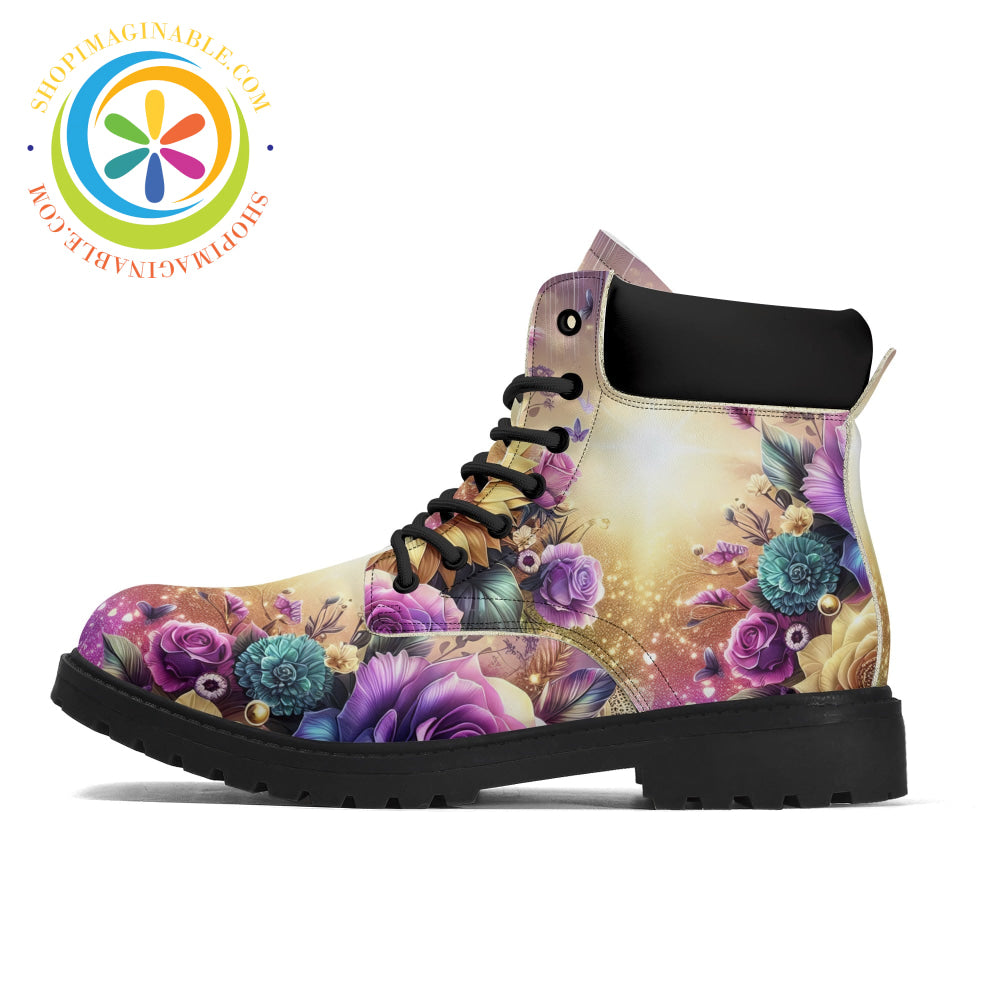 Sunflower Floral Ladies Boots