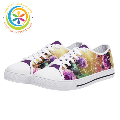 Sunflower Floral Ladies Low Top Shoes