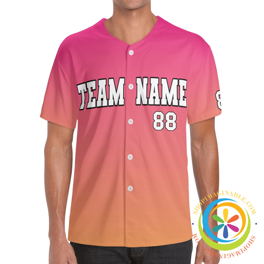 Sunset Gradient Unisex Baseball Jersey