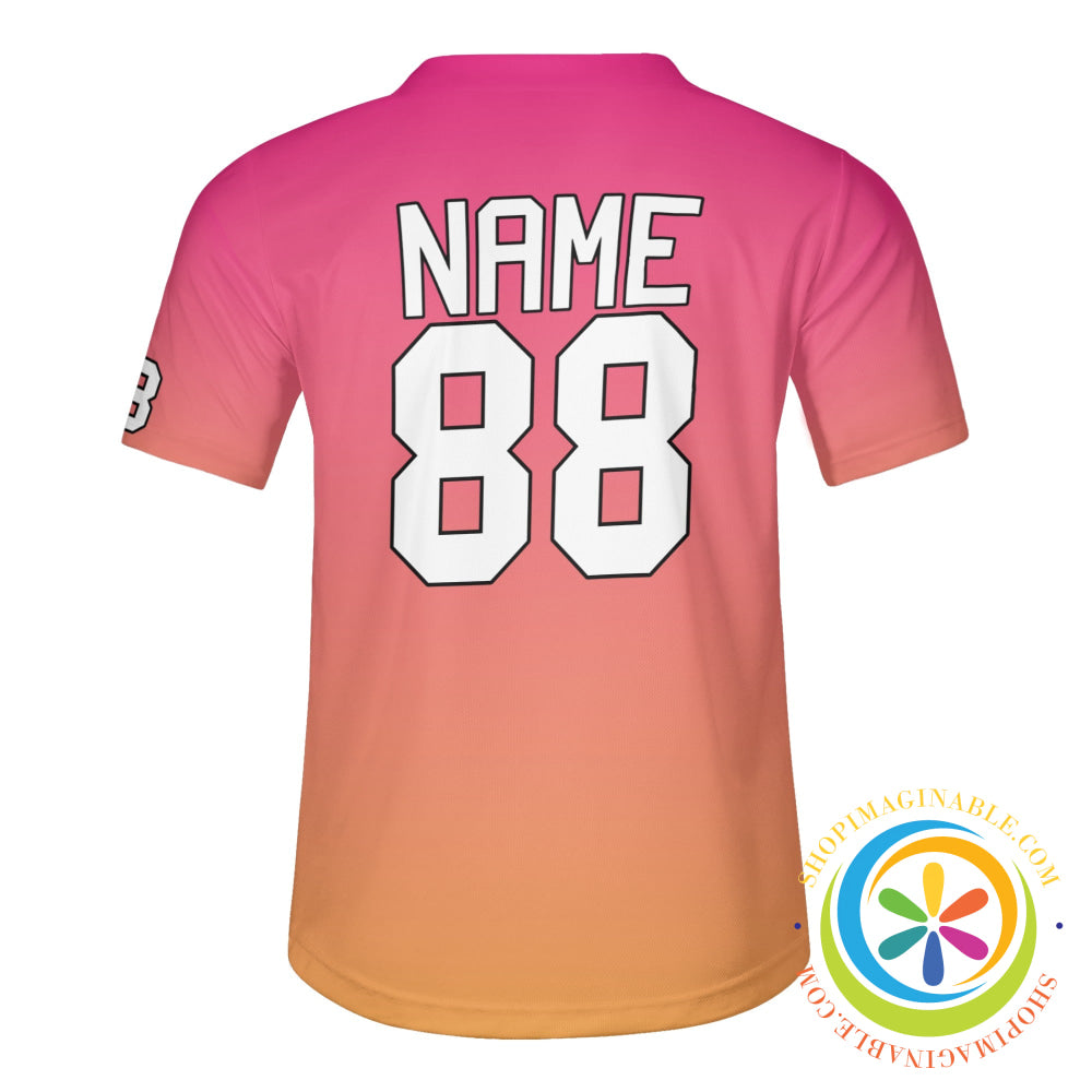 Sunset Gradient Unisex Baseball Jersey