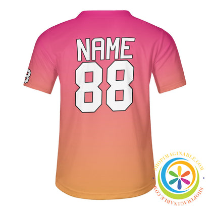 Sunset Gradient Unisex Baseball Jersey