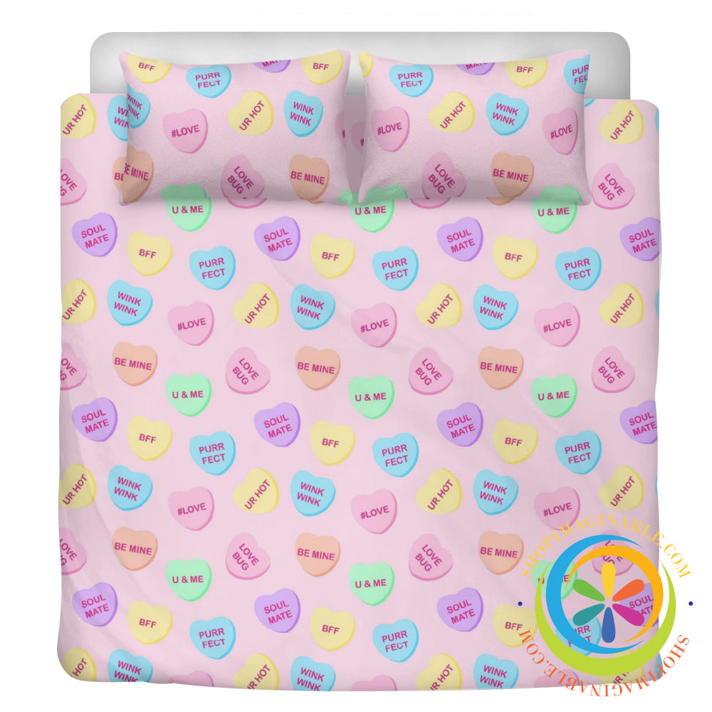 Sweet Tart Hearts Bedding Set-ShopImaginable.com